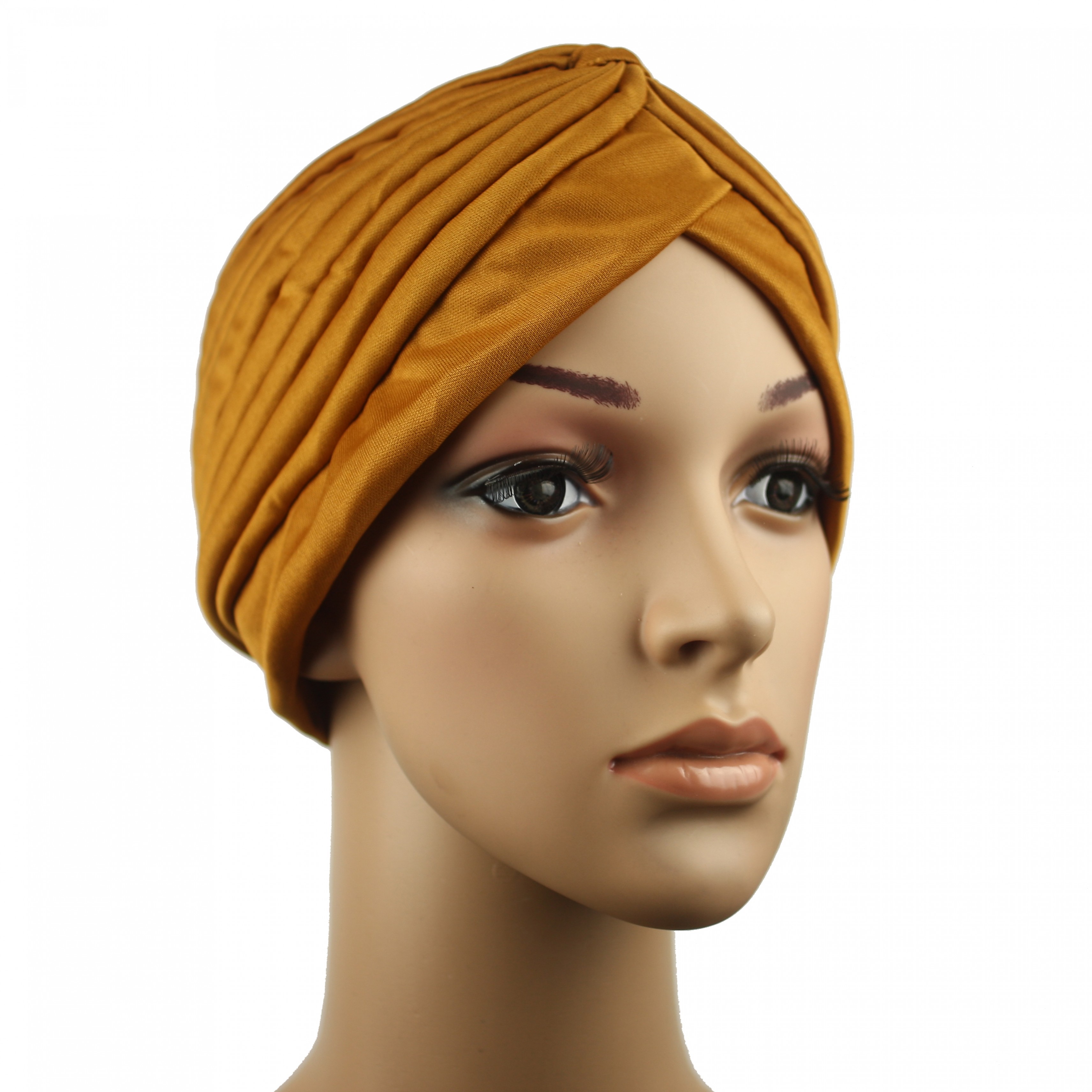 Gold Turban Hijab Cap