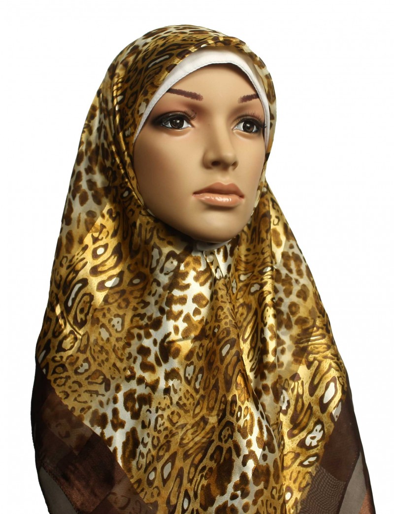 Cheetah Square Hijab