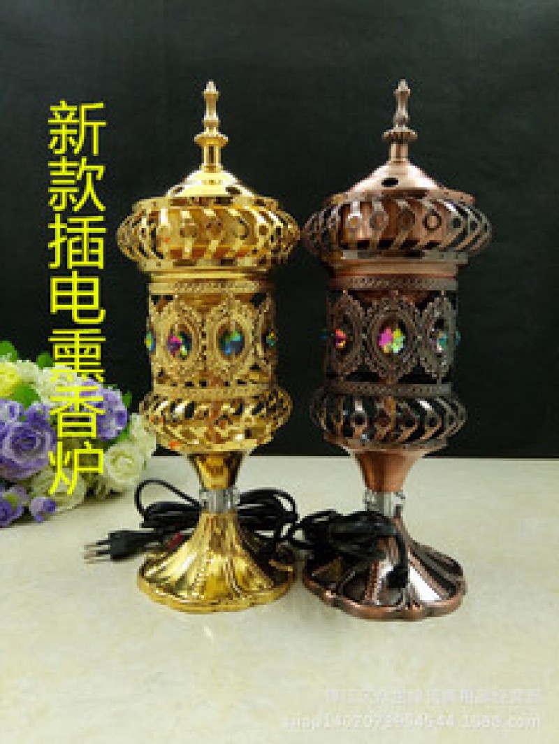 Ancient red, 32x11cm Electric Bakhoor Incense Burner