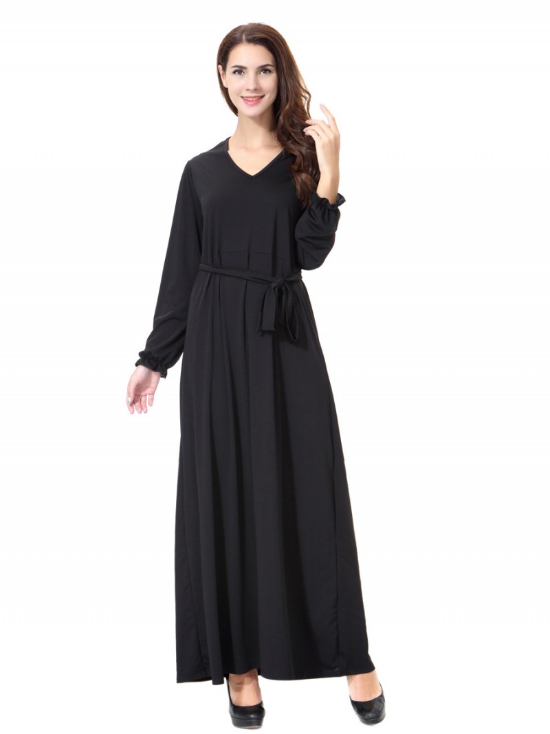 Black Simple Abaya XL 