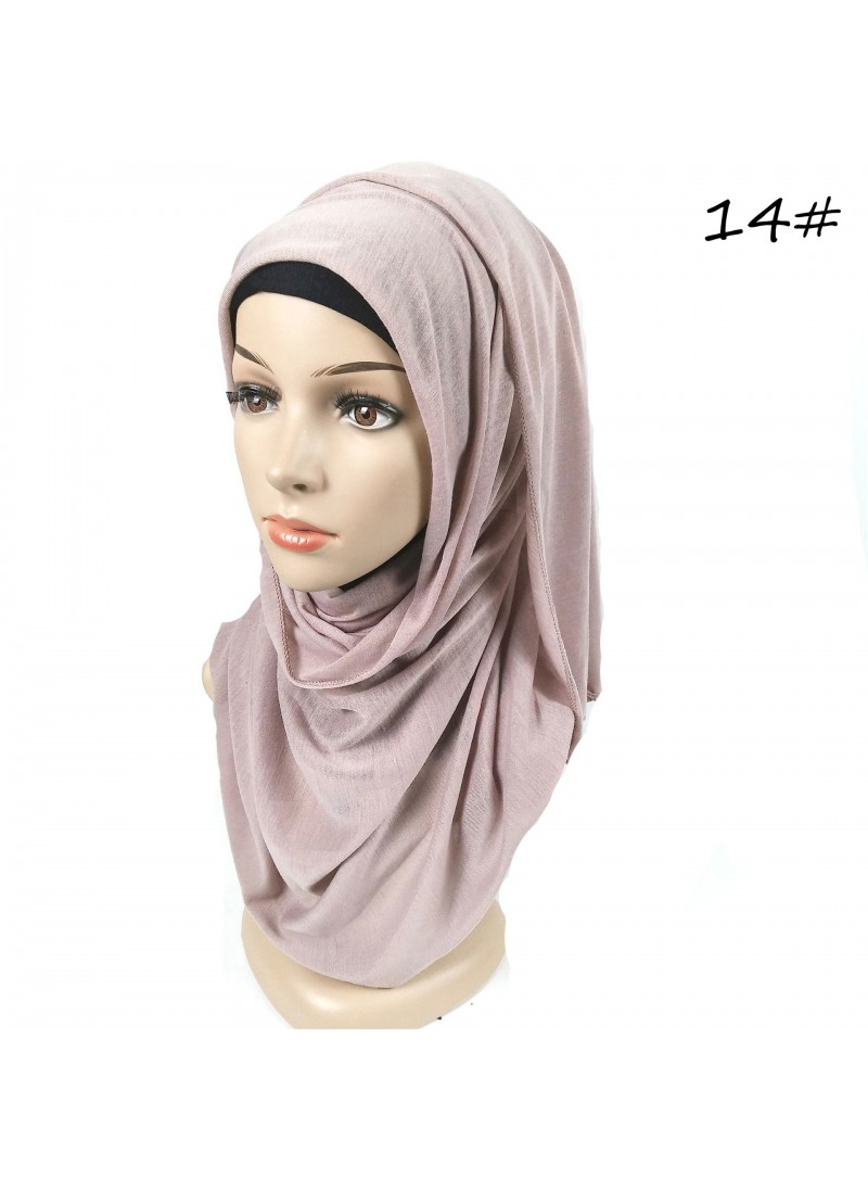 Rhubarb Hemp Jersey Knit Hijab 