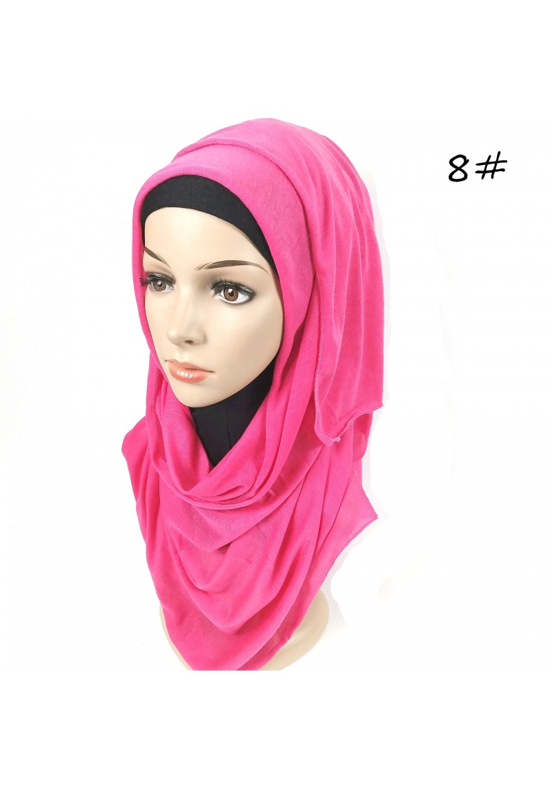 Hot Pink Hemp Jersey Knit Hijab 