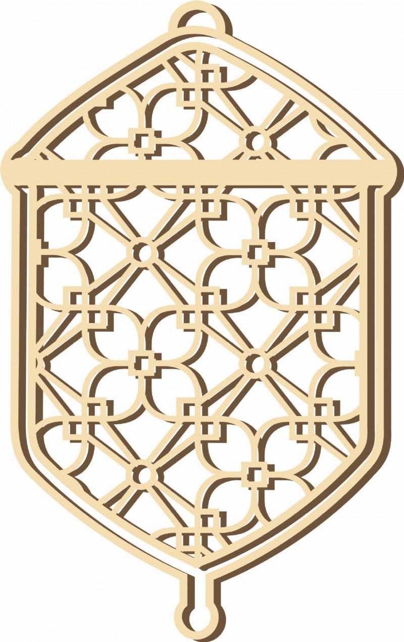 B Wooden Intricate Craft Decoration