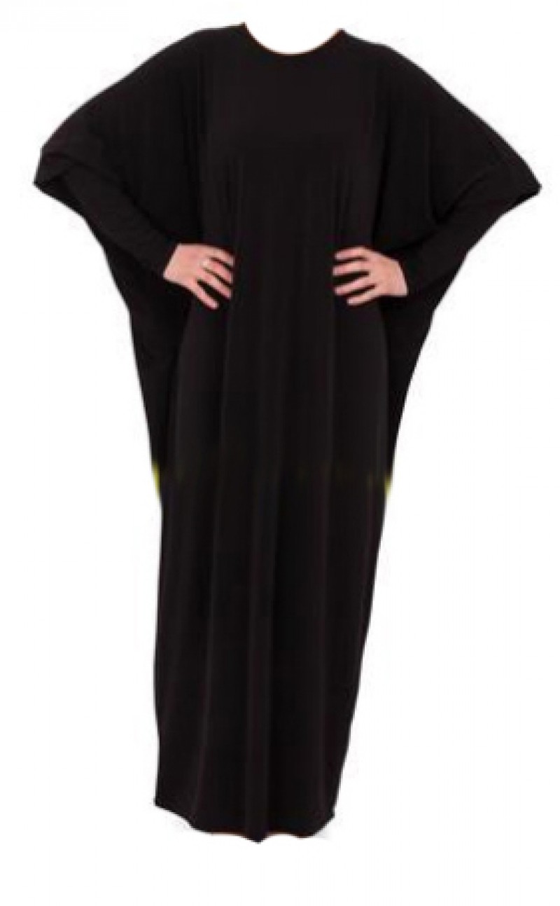 Throw Over Abaya Black - 56