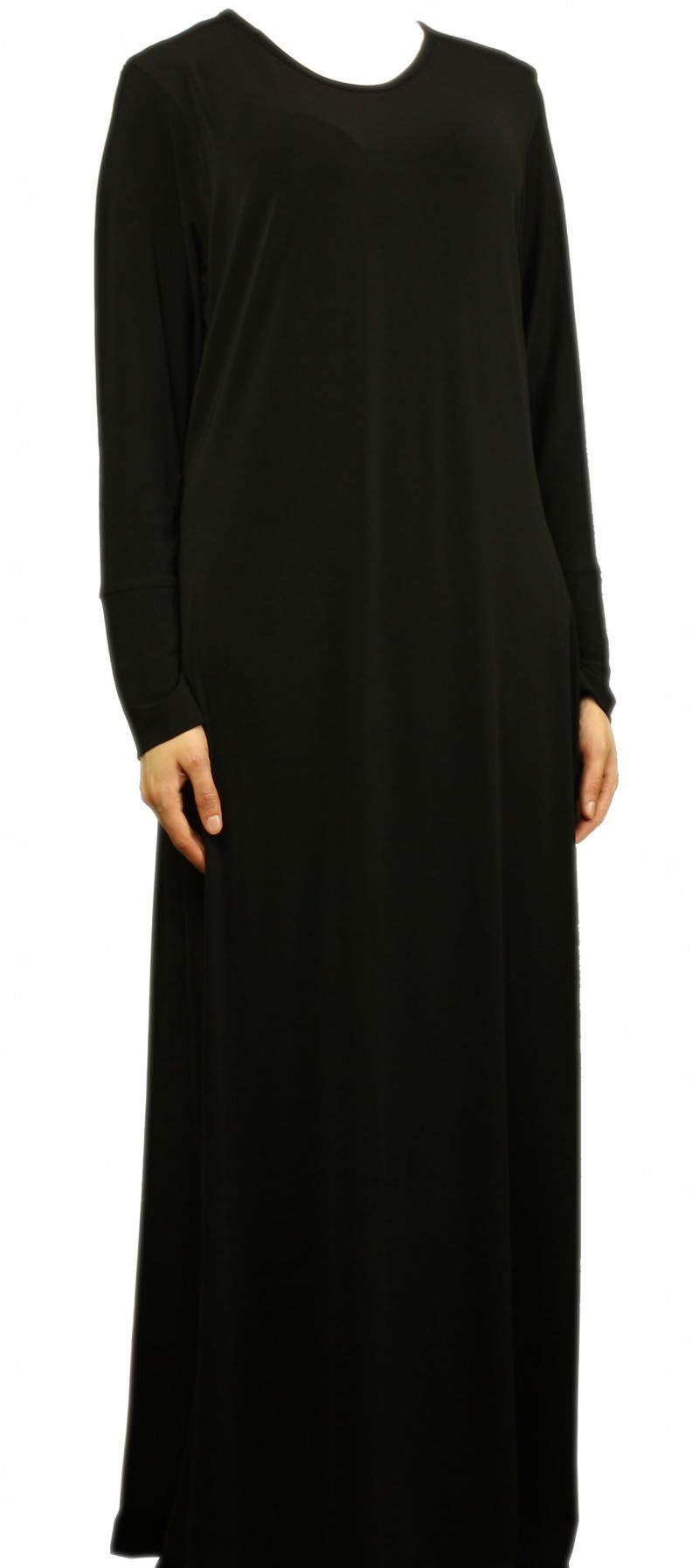 Plain Black Abaya - Size 52