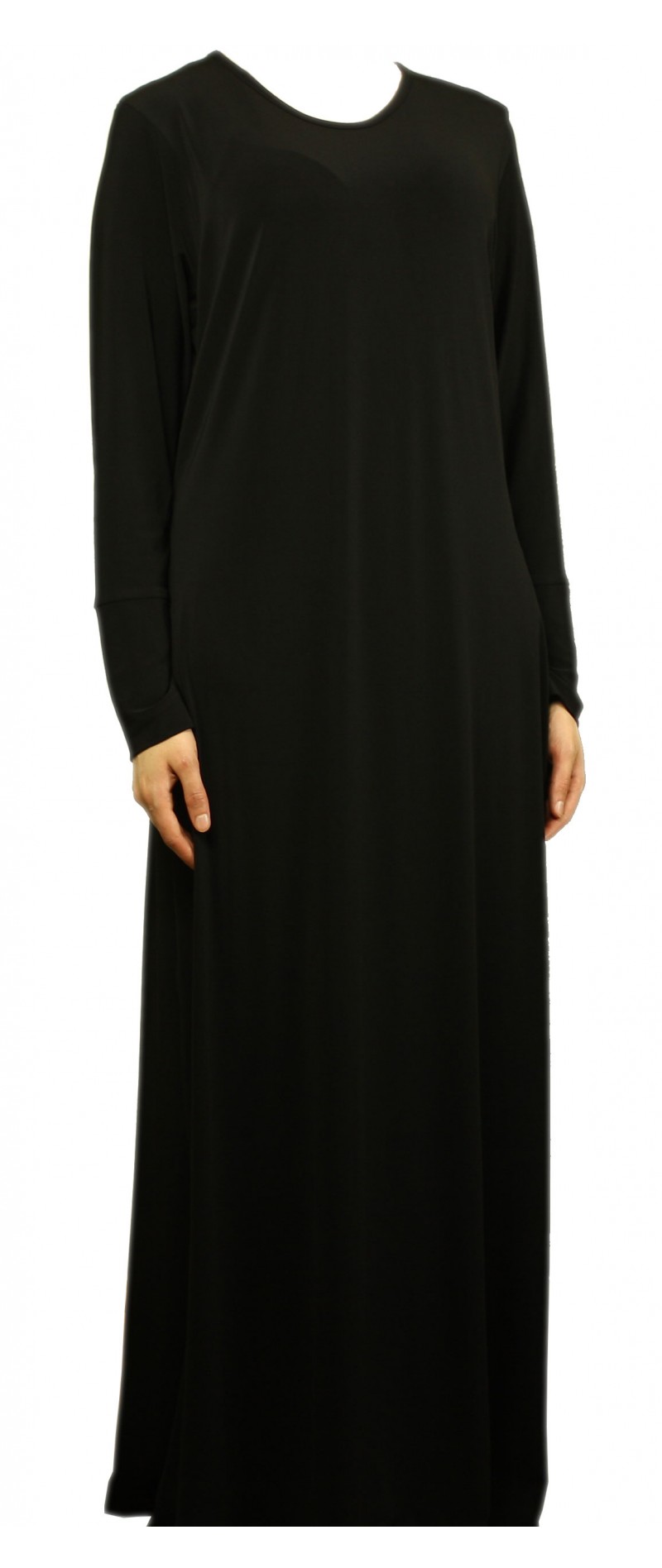 Plain Black Abaya - Size 56