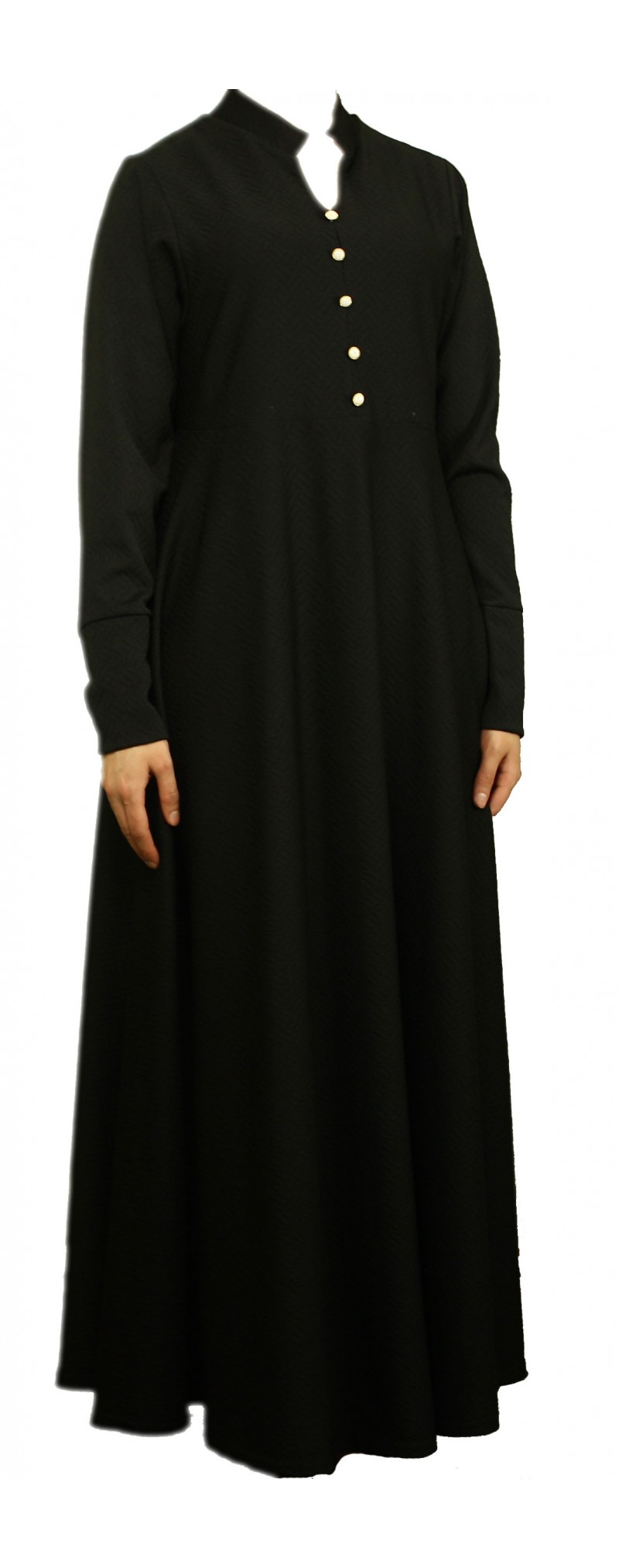 5 Button Abaya Thick - 56