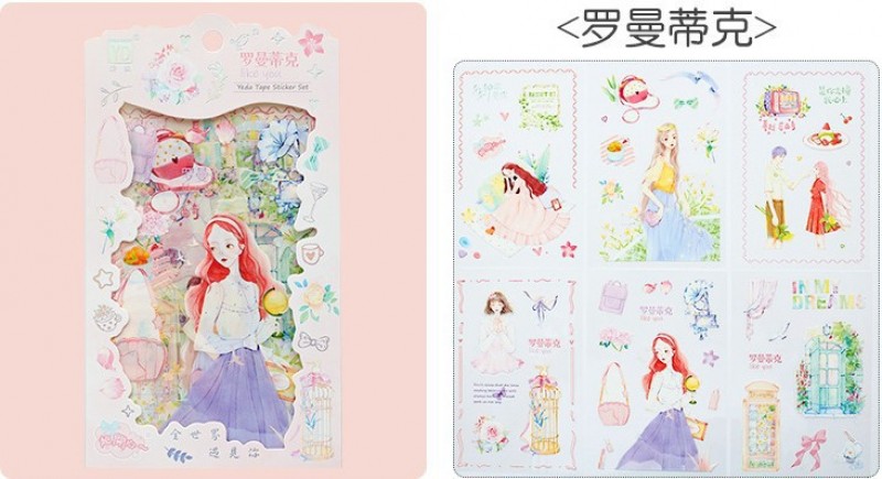 100 Romantic Sticker Sheet