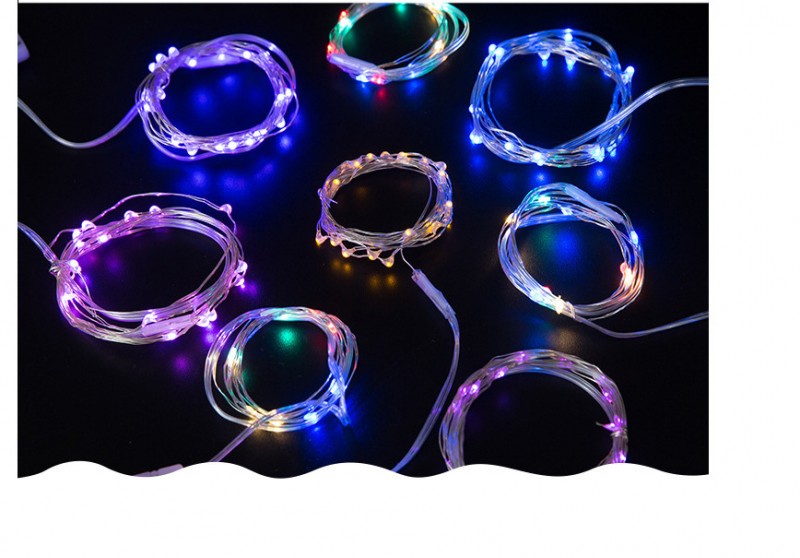 Light 2 Meters 20 Lights Purple With Electronics Led Light