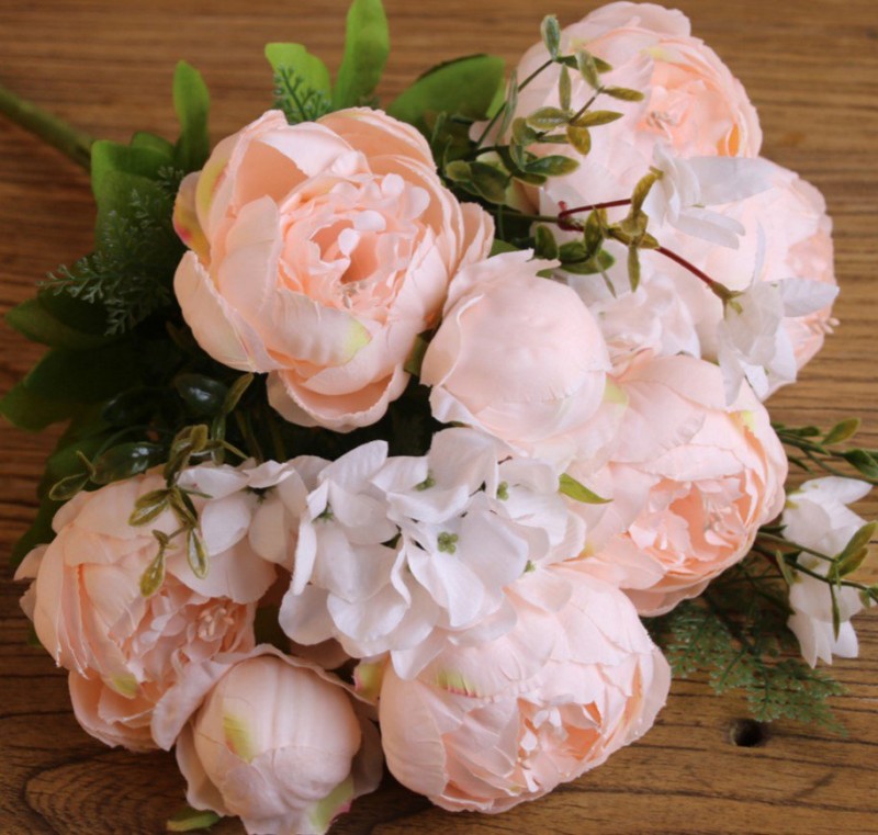 Spring Meat Powder Peony Artificial Flower Clearance