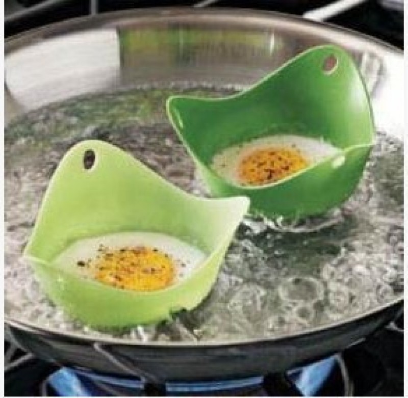Blue Silicone Egg Cooker