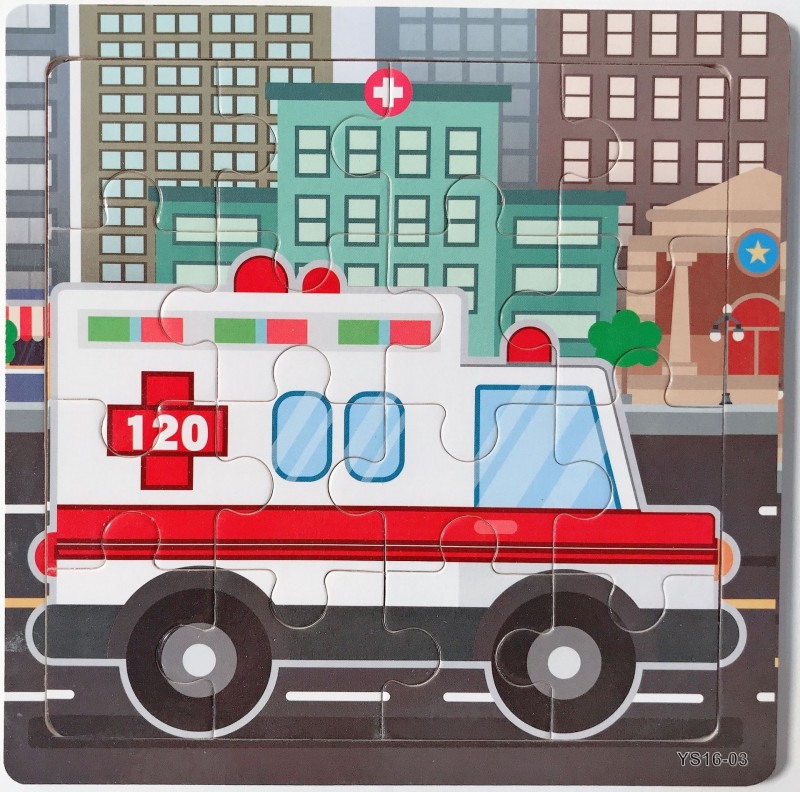 16 Pieces Of New Ambulance 43 Piece Childrens Puzzle