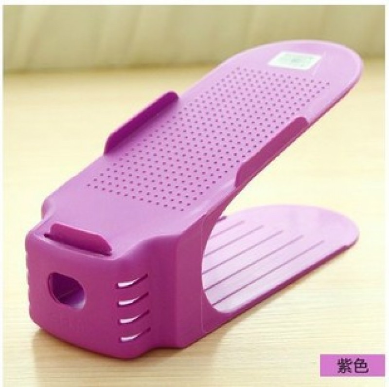 purple Shoe Storage Rack Stacker 
