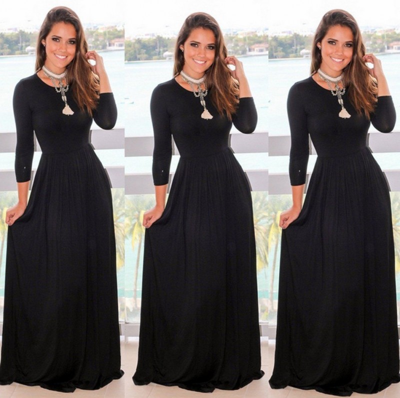 Black Lower Band Abaya XL