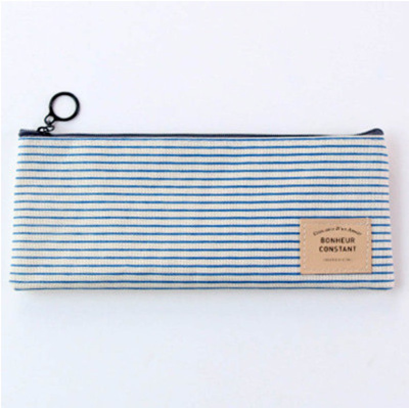 Blue Stripes Pencil Case