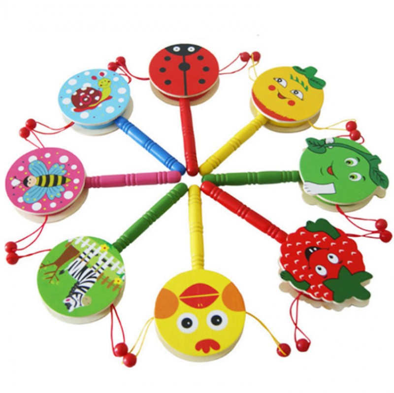 Cartoon Rattle Early Learning Childrens Toy