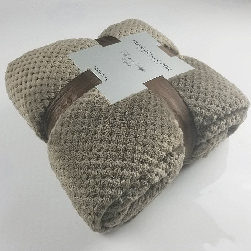 brown 100x120cm Medium Fleece Blanket