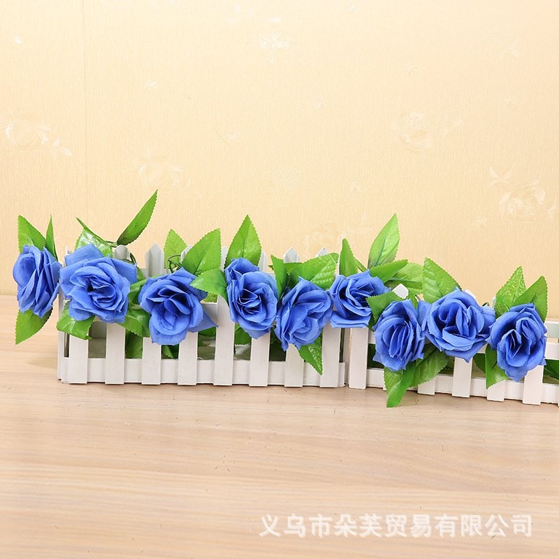 dark blue 19 groupsleaves Artificial Flowers Clearance