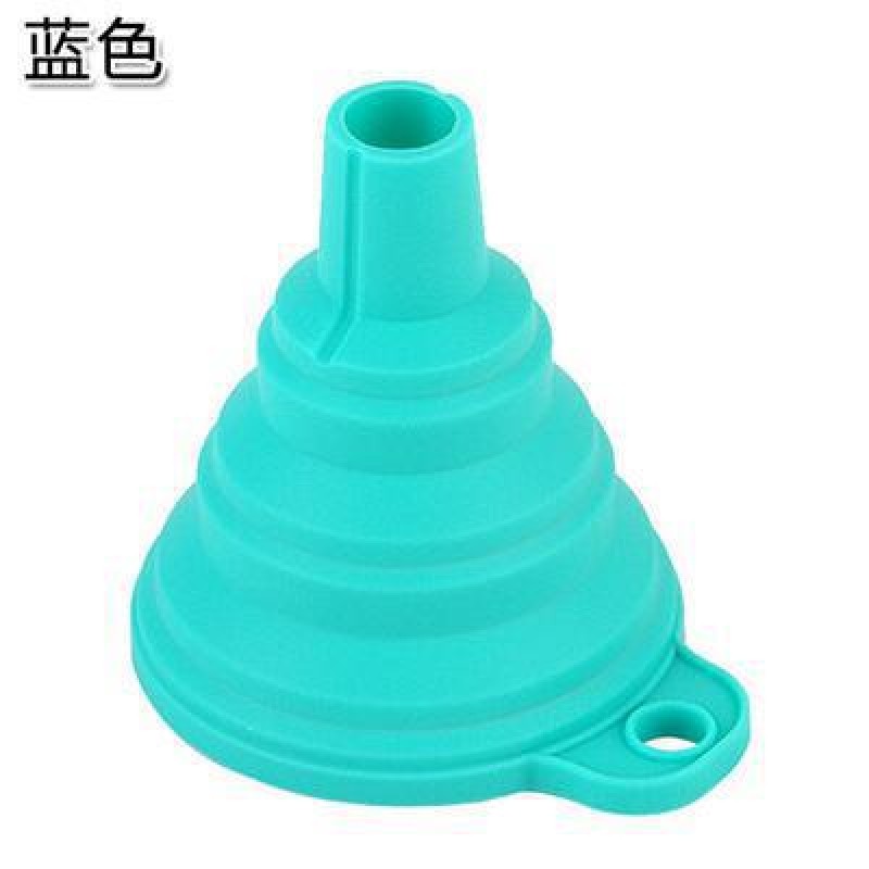 blue Telescopic Silicone Funnel 