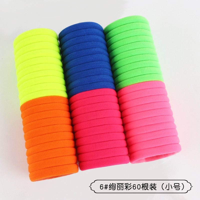 6 绚丽彩 60 装装 Hair Rope Hair Bands  Clearance