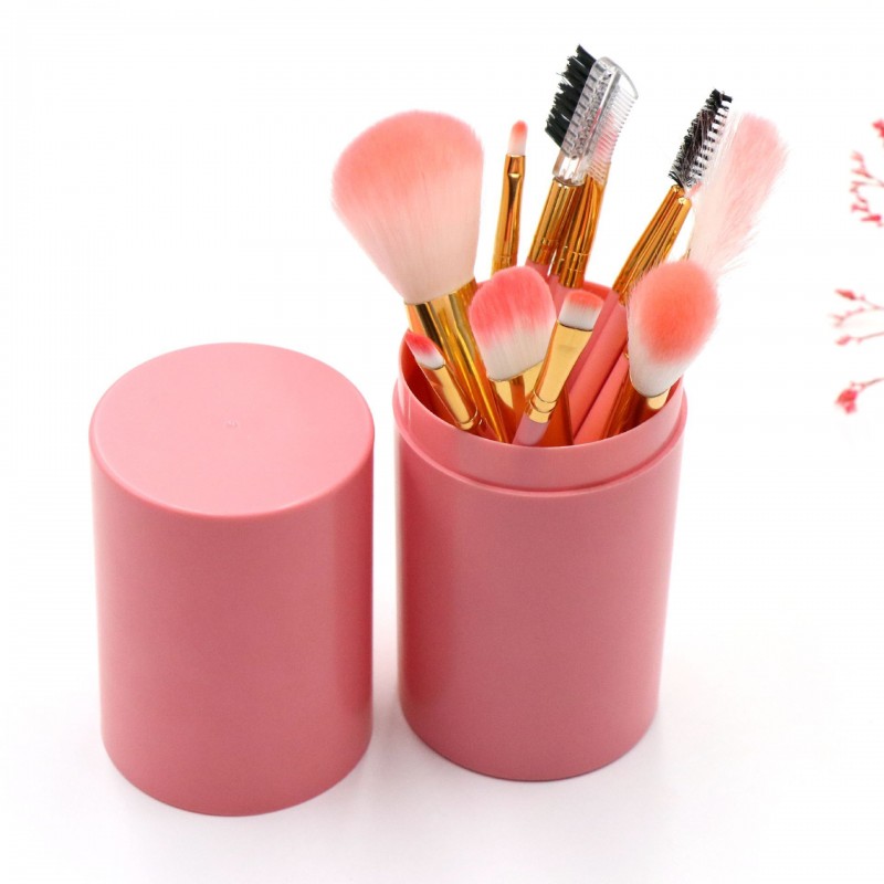 pink Makeup Brush Set 