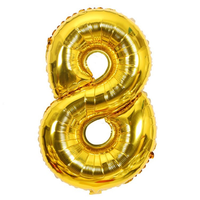 the gold - the8 Aluminium Foil Balloon  Clearance