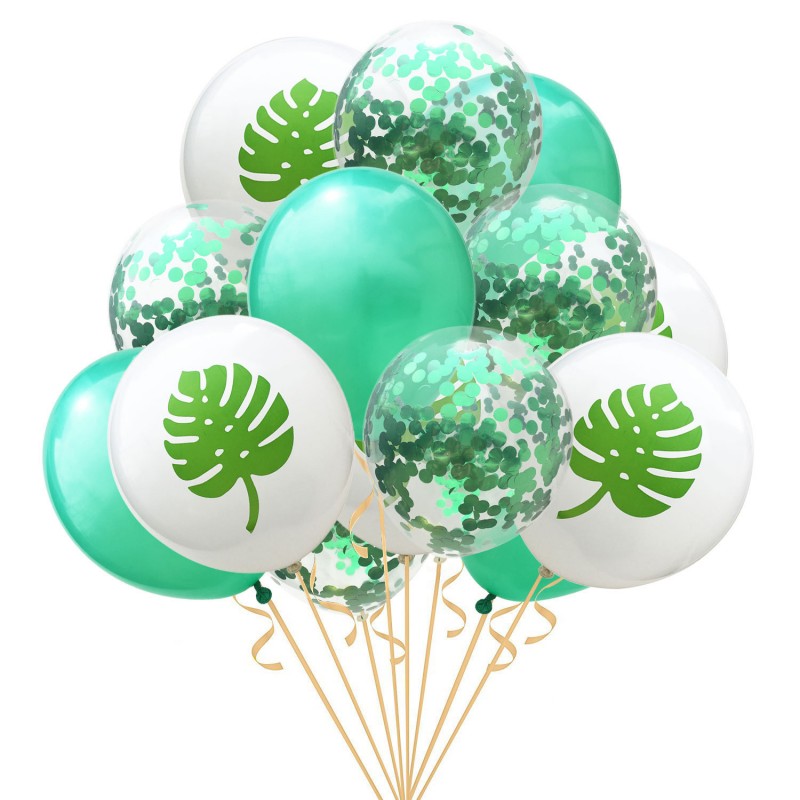 Turtle leaf green confetti Balloon Pack 