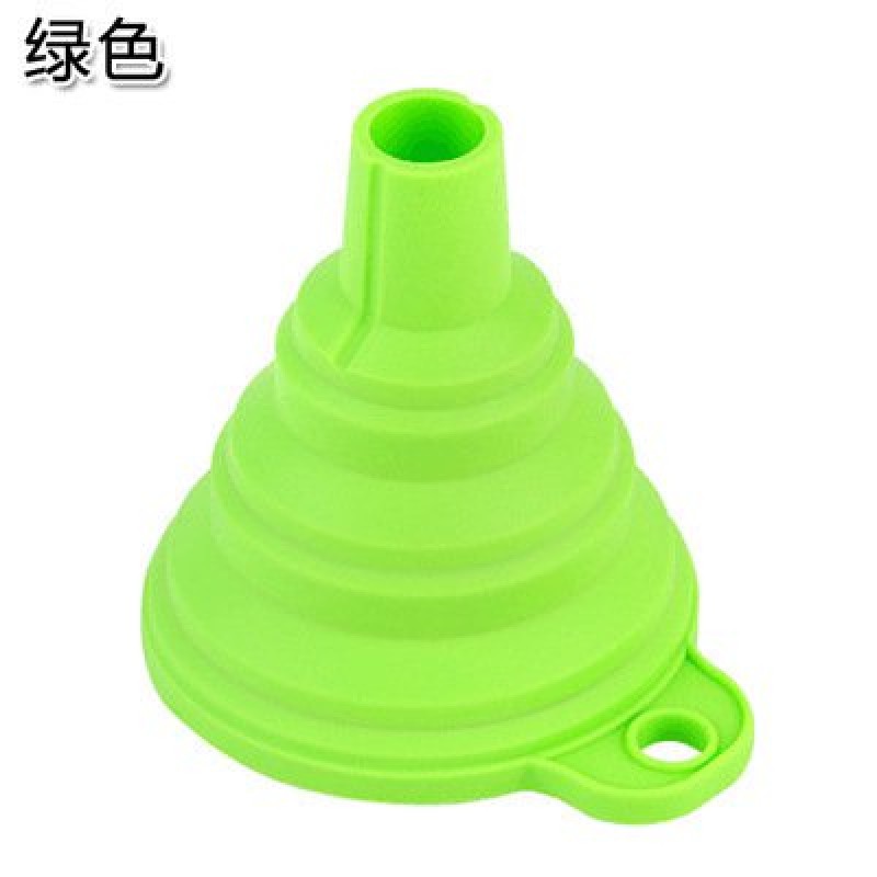 Green Telescopic Silicone Funnel 