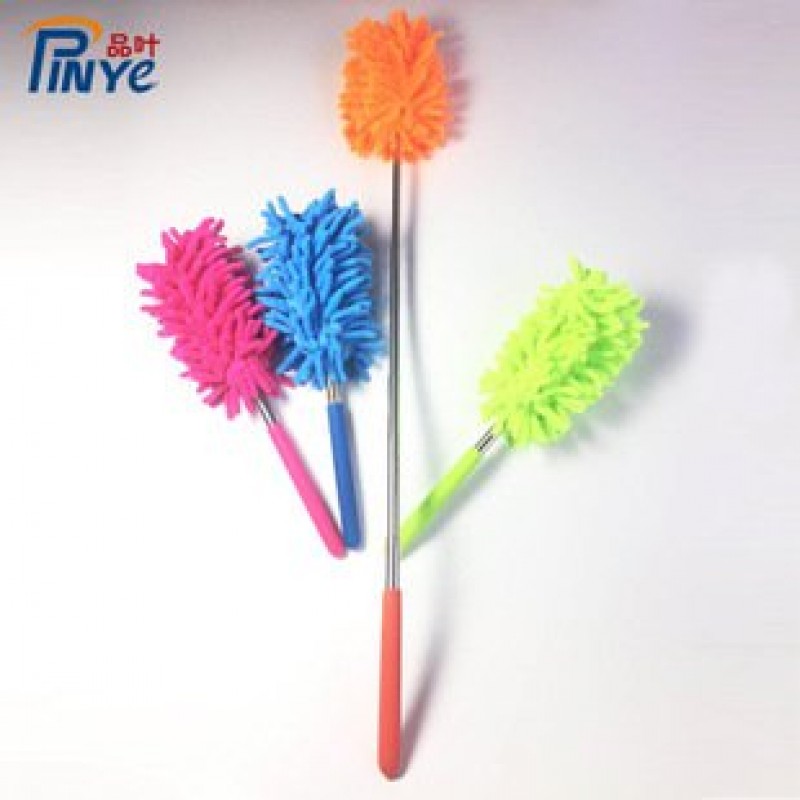 rose red Microfibre Household Telescopic Dust Brush 
