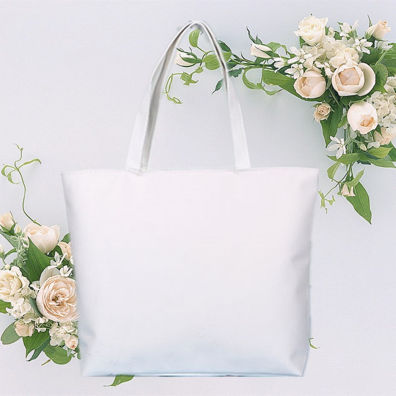 White Classic Simple Tote 