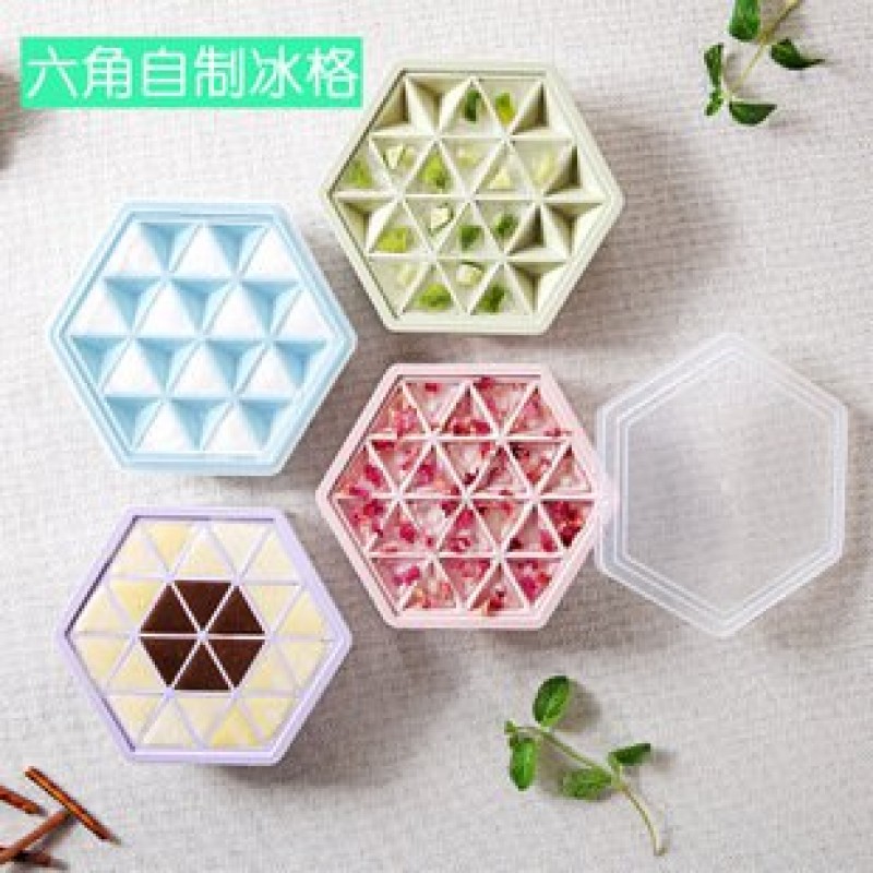 Green Hexagonal Ice Tray Mold
