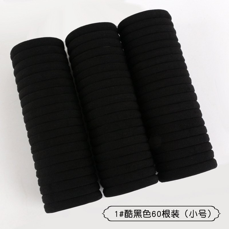 1 cool black 60 Hair Rope Hair Bands 