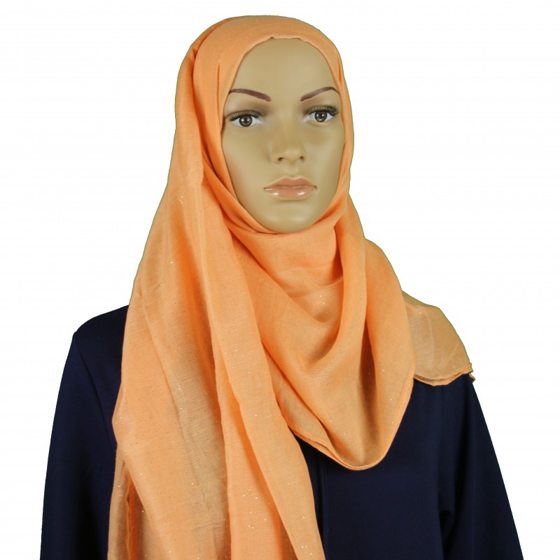 Nude Glitter Hijab
