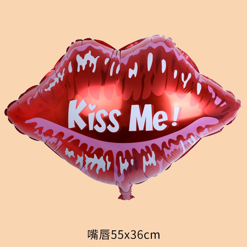 Lips KISS ME Foil Balloon