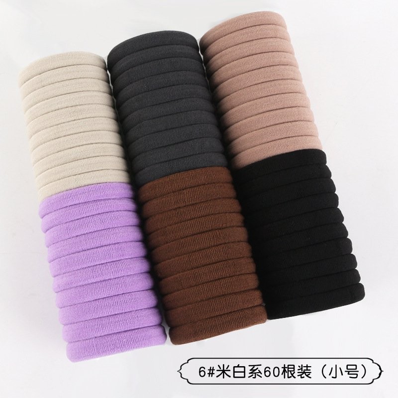 6 rice white 60- trumpet Hair Rope Hair Bands  Clearance