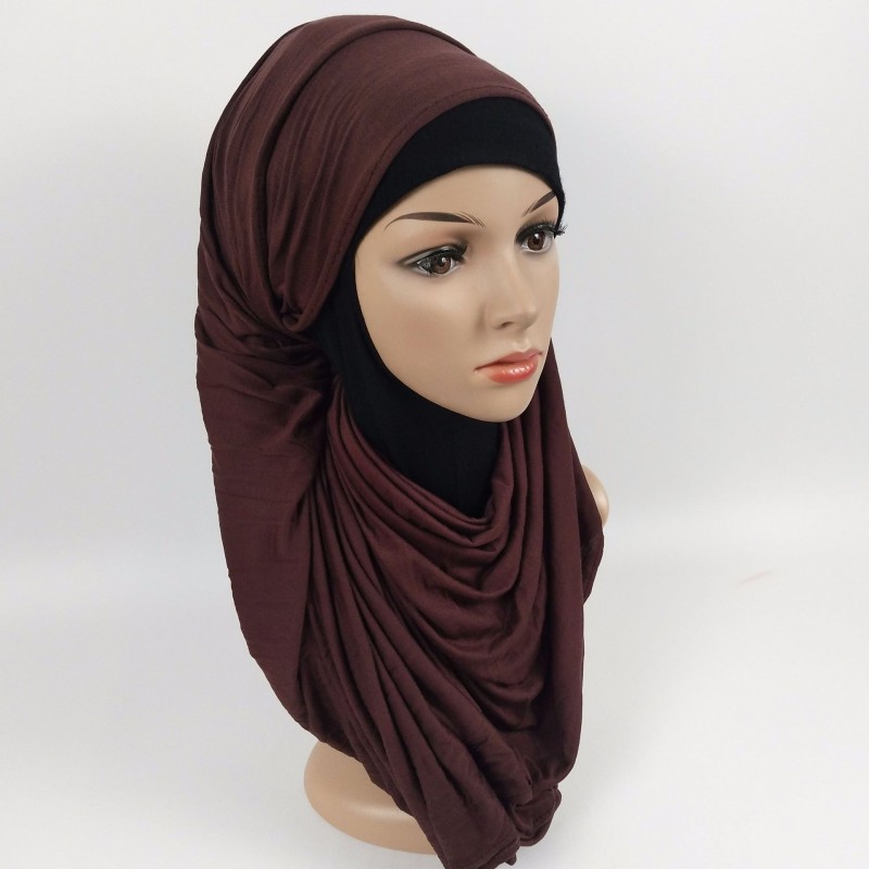 Brown Premium Mercerized Cotton Extra Maxi Jersey