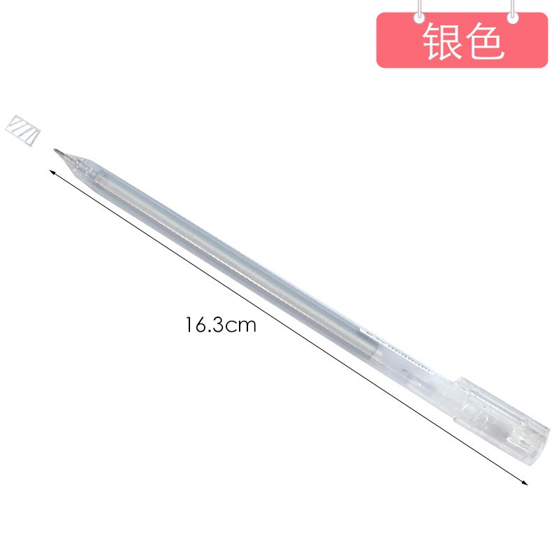 silver pen shape round head Fine Tip Pen