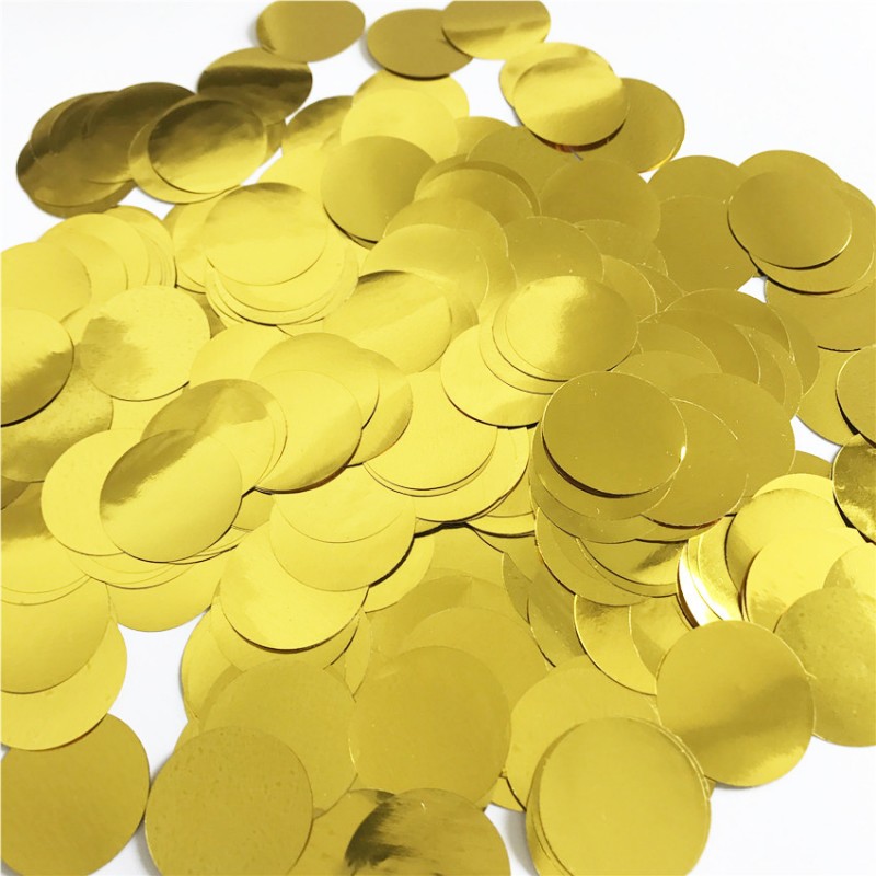 aluminum foil gold one pack 10 grams 10 Gram 2.5cm Confetti