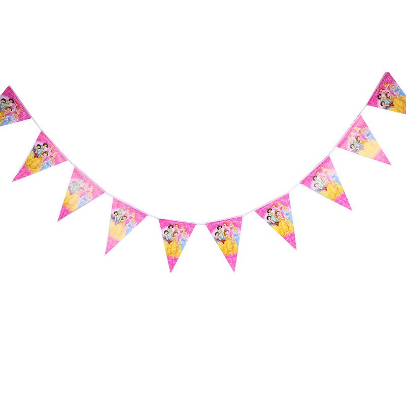 10 princess pennants Bunting Clearance
