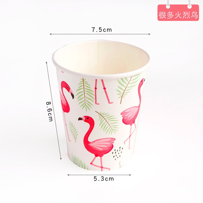 Many flamingos Disposable Paper Cups
