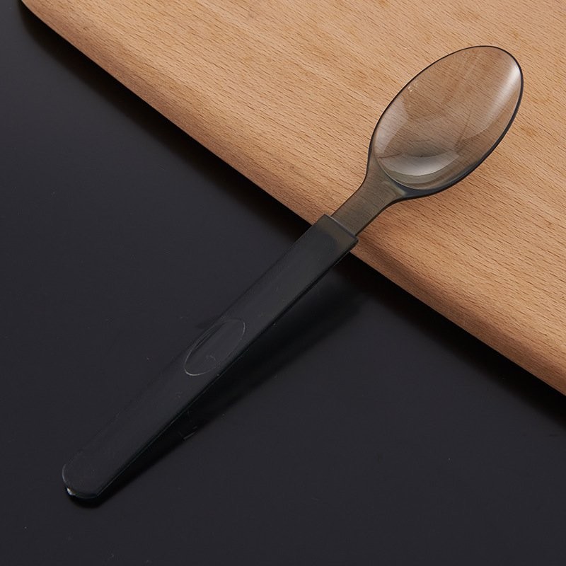 translucent black spoon Quality Disposable