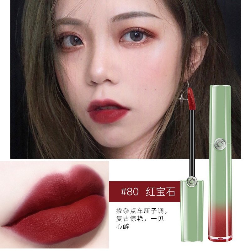 Green Tube 80 Ruby Red Lipstick Glaze