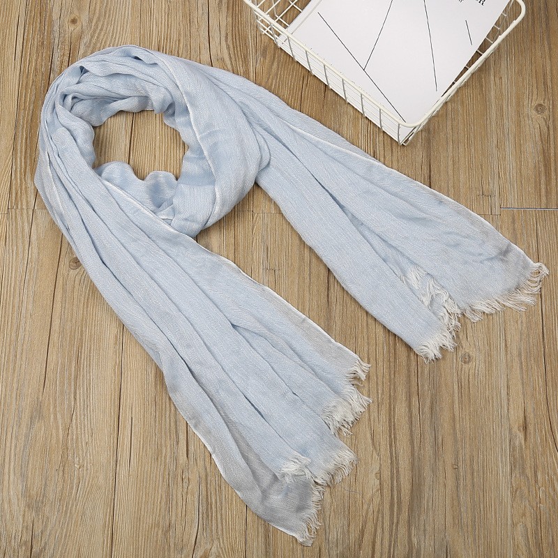 Sky Blue Premium Modal Herringbone Dyed Twill Maxi Hijab