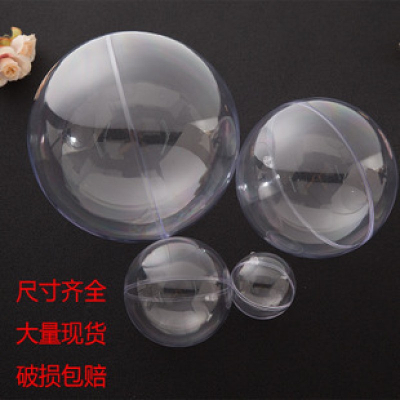 8Cm Transparent Plastic Round Ball
