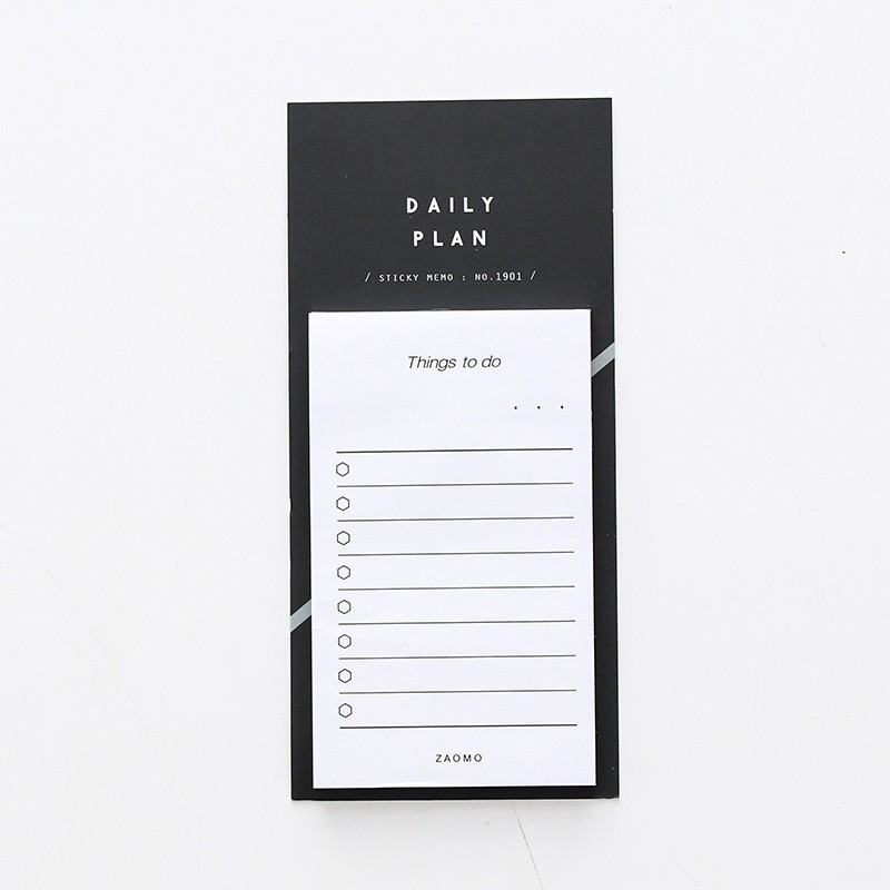 White Horizontal Line Pages 50 List Notepad