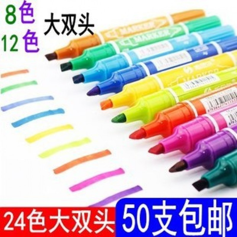 Red Double End Marker Poster Pen