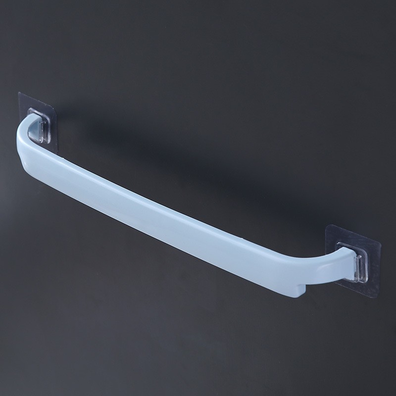 Blue Adhesive No Hole Towel Rack