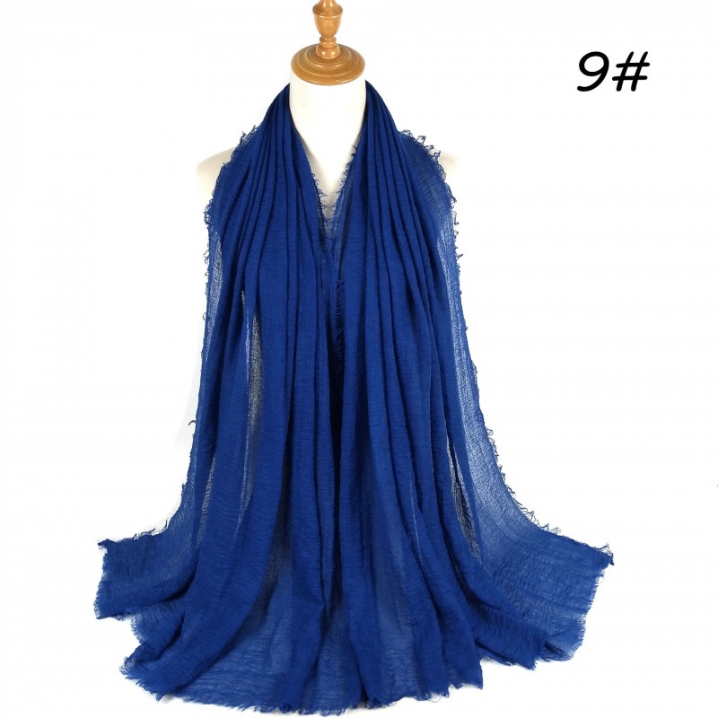 Royal Blue Cotton Linen Vogue Midi Hijab
