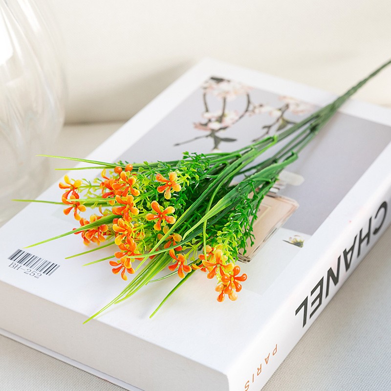 Orange Artificial Flowers Decor