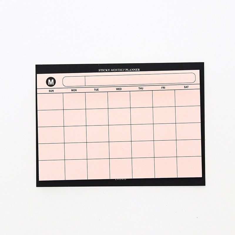 Orange Tearable Schedule Planner